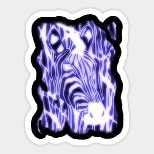 Electric Zebra Sticker